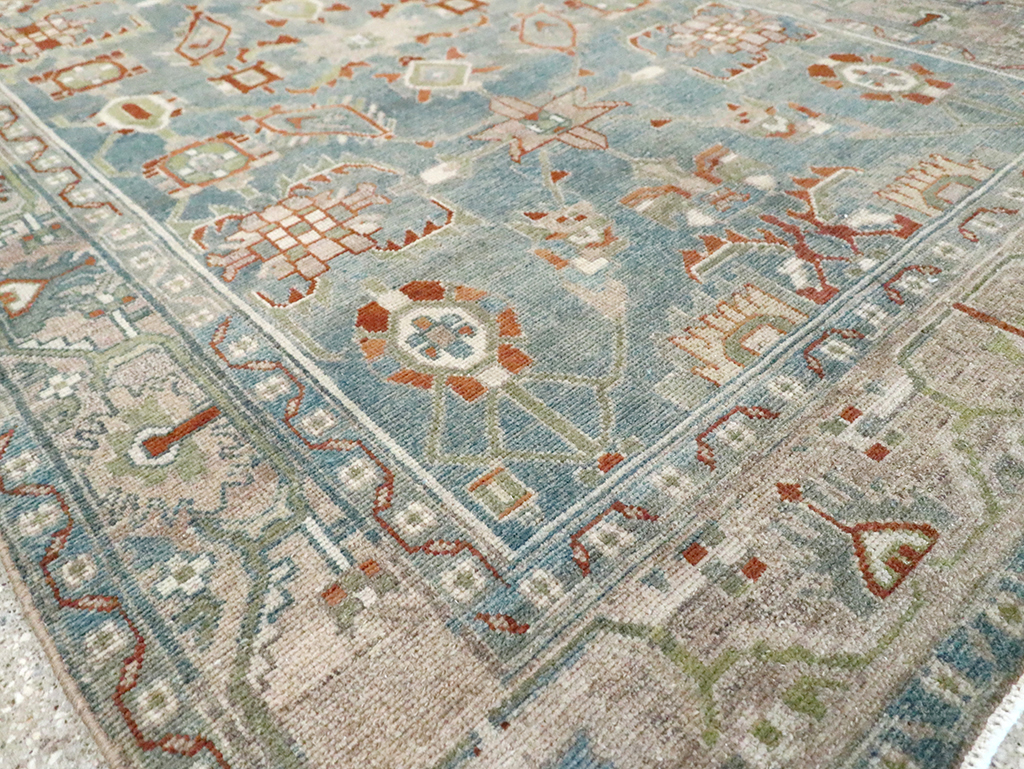 Vintage Persian Malayer Accent Rug, No.29970 - Staging