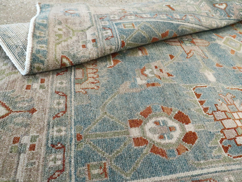 Vintage Persian Malayer Accent Rug, No.29970 - Staging