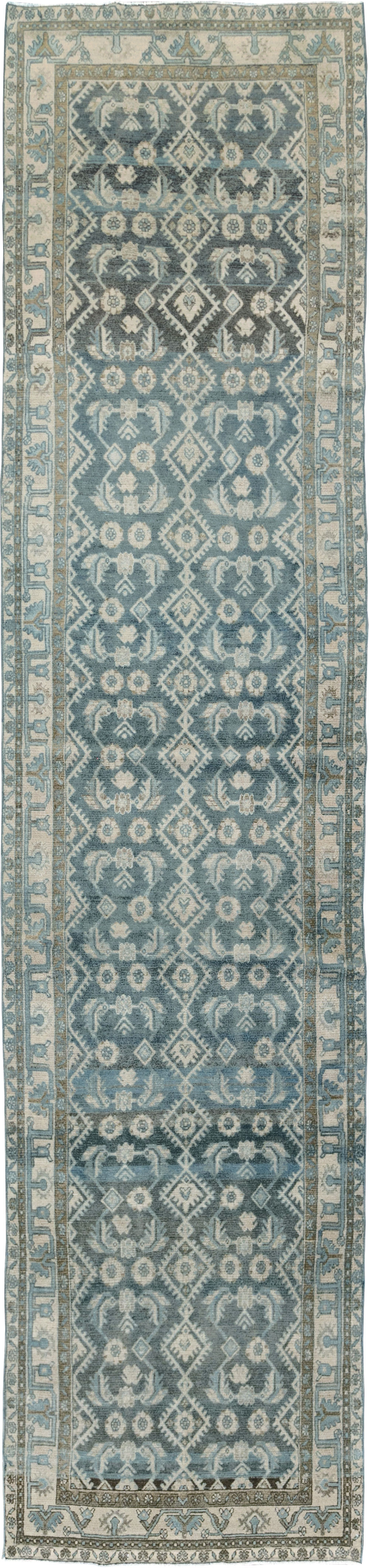 Vintage Persian Malayer Wide Gallery Runner, No.29972 - Staging