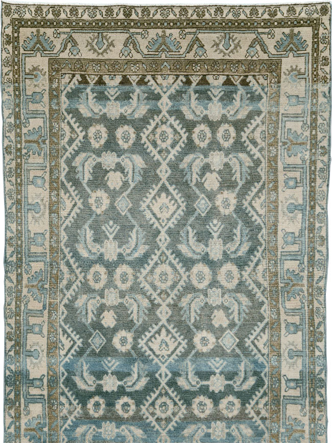 Vintage Persian Malayer Wide Gallery Runner, No.29972 - Staging