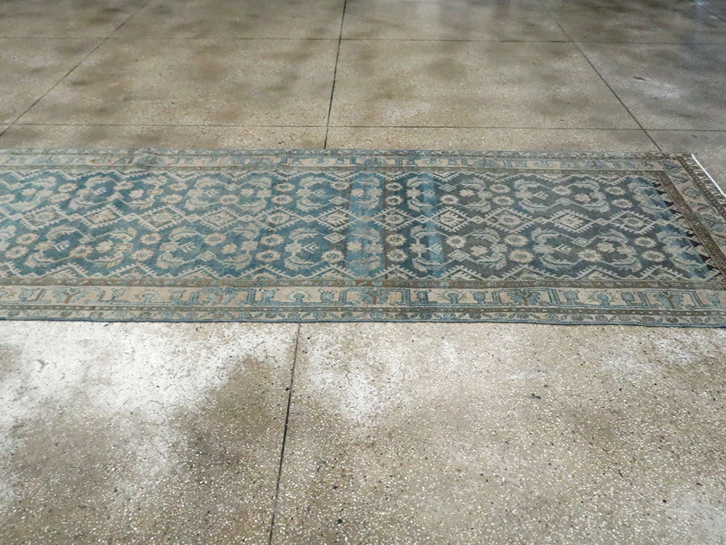 Vintage Persian Malayer Wide Gallery Runner, No.29972 - Staging