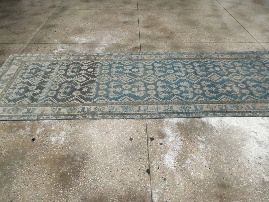 Vintage Persian Malayer Wide Gallery Runner, No.29972 - Staging