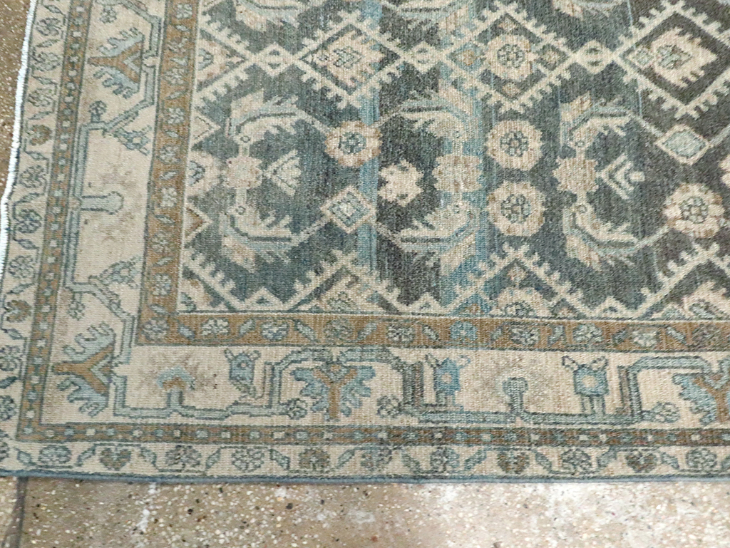 Vintage Persian Malayer Wide Gallery Runner, No.29972 - Staging