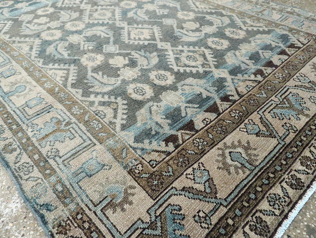 Vintage Persian Malayer Wide Gallery Runner, No.29972 - Staging