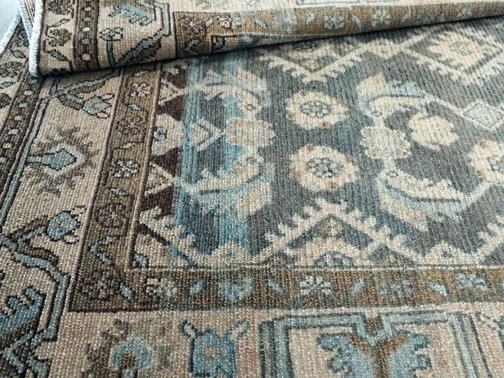 Vintage Persian Malayer Wide Gallery Runner, No.29972 - Staging