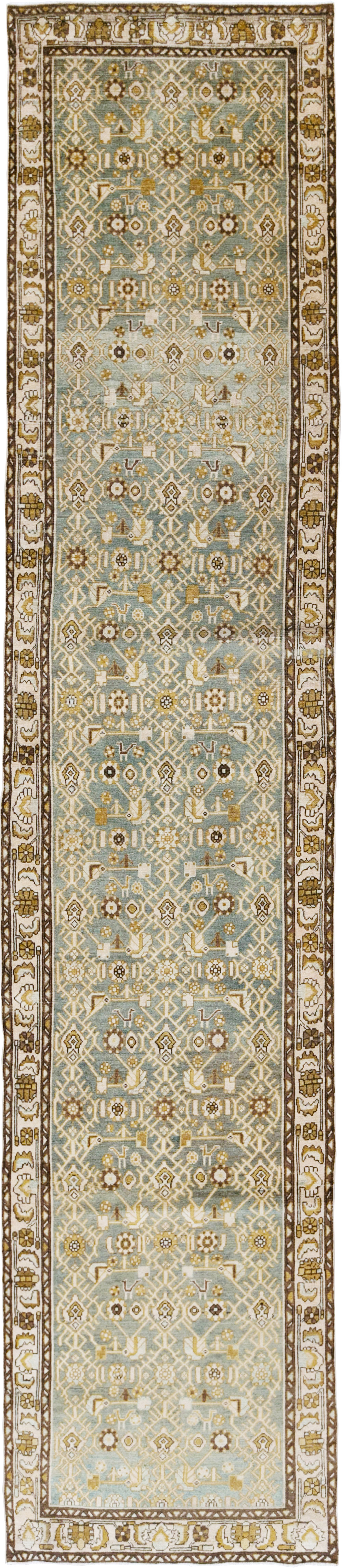 Vintage Persian Malayer Runner, No.29974 - Staging