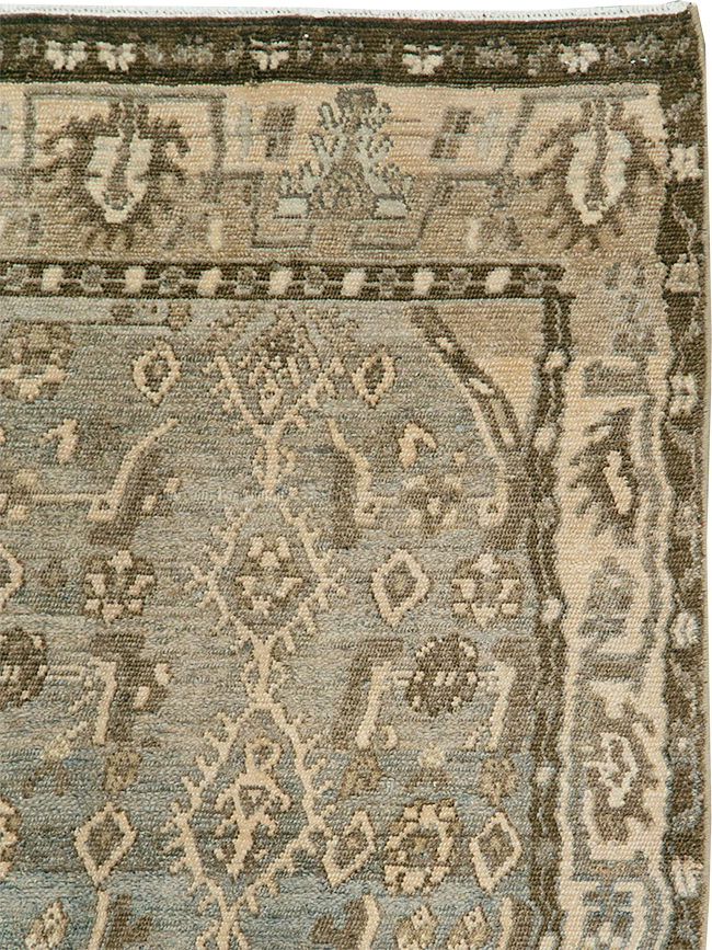 Vintage Persian Malayer Throw Rug, No.29982 - Staging