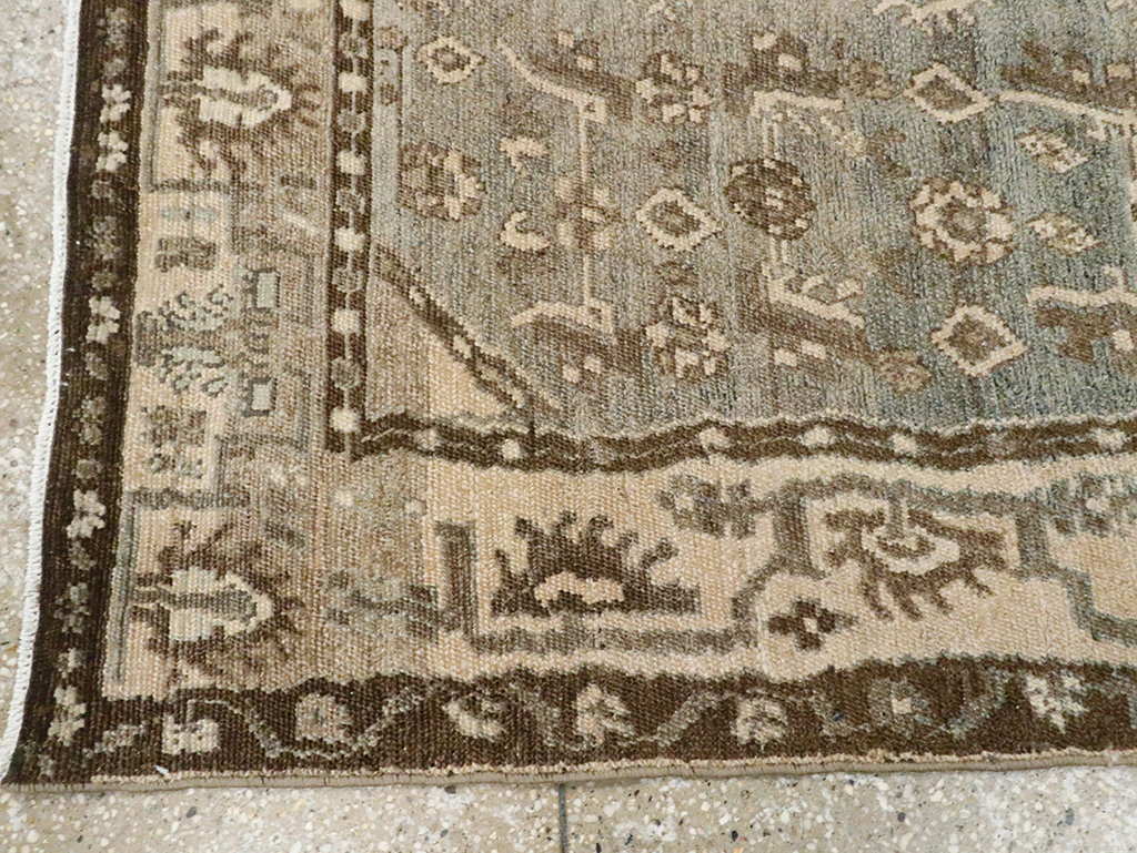 Vintage Persian Malayer Throw Rug, No.29982 - Staging