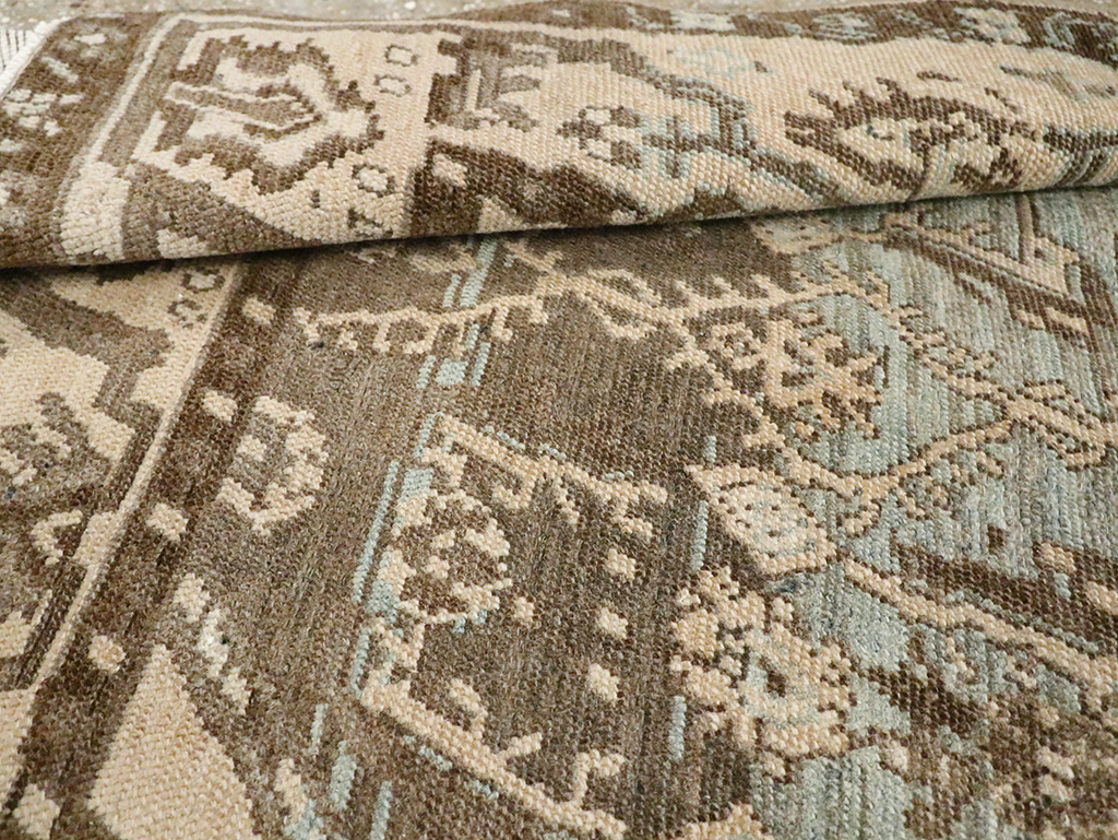 Vintage Persian Malayer Throw Rug, No.29982 - Staging