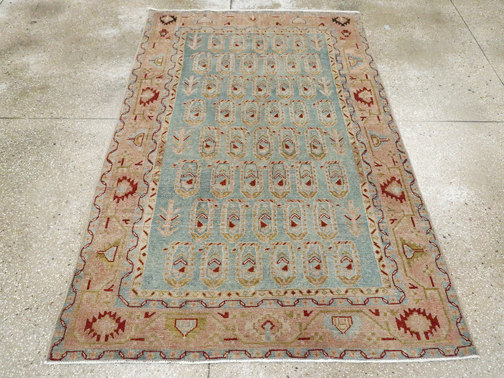 Vintage Persian Malayer Accent Rug, No.29983 - Staging