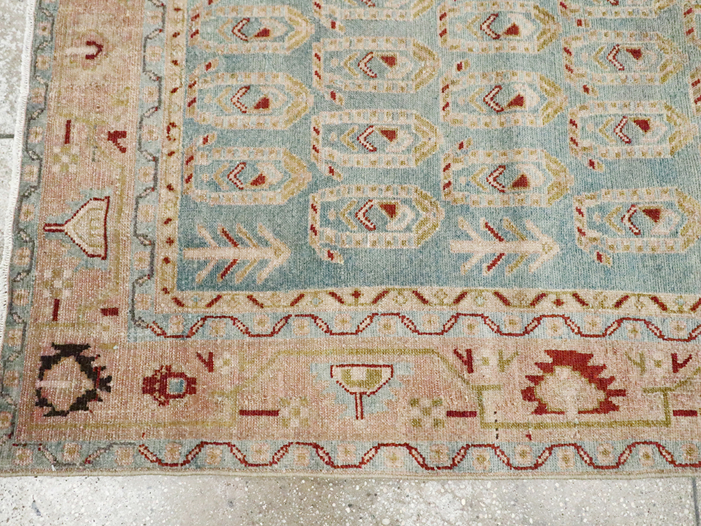 Vintage Persian Malayer Accent Rug, No.29983 - Staging