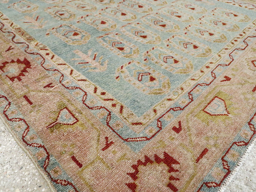 Vintage Persian Malayer Accent Rug, No.29983 - Staging