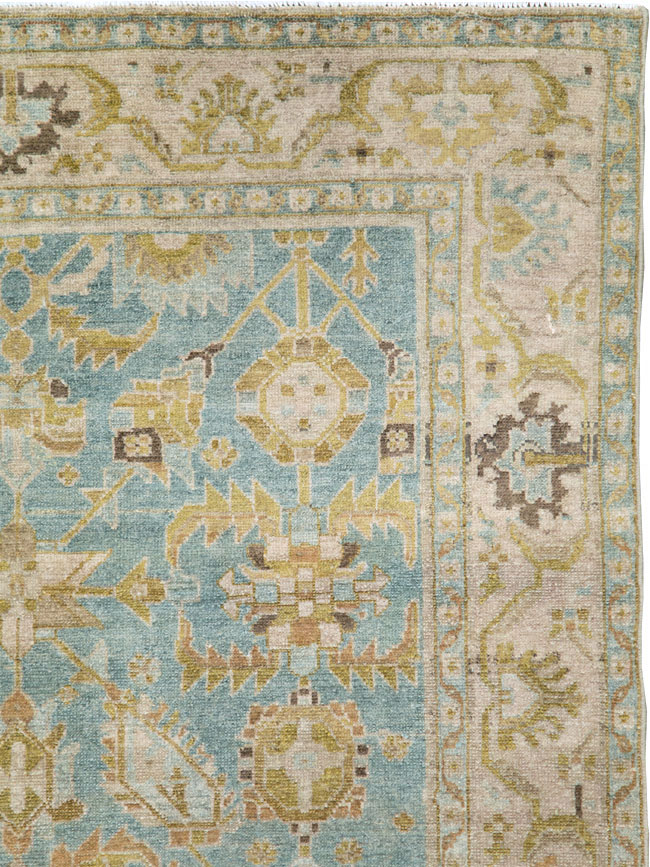Vintage Persian Malayer Accent Rug, No.29985 - Staging
