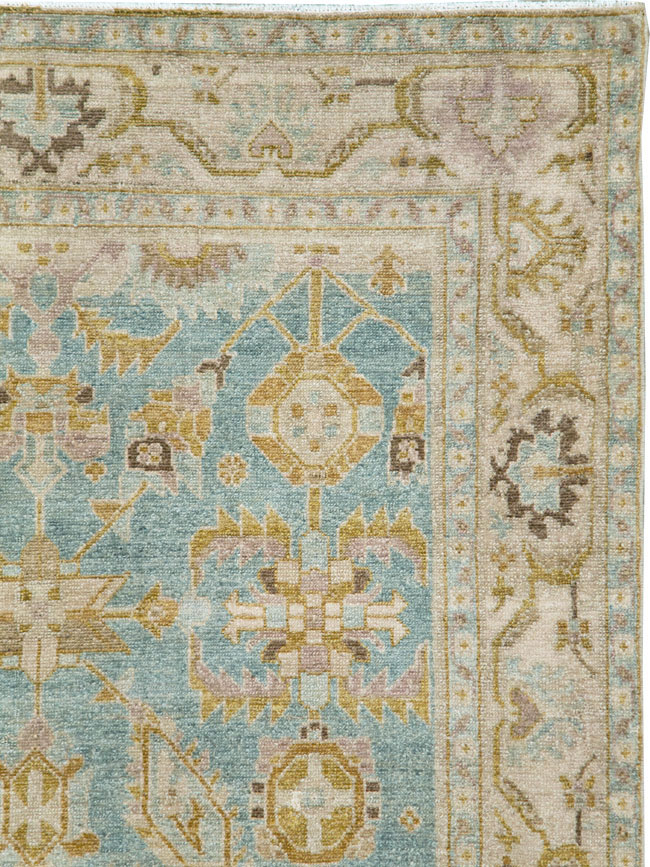 Vintage Persian Malayer Accent Rug, No.29985 - Staging