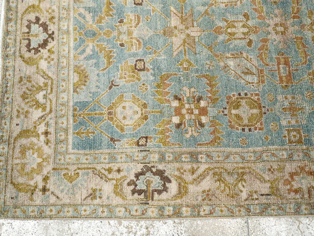 Vintage Persian Malayer Accent Rug, No.29985 - Staging