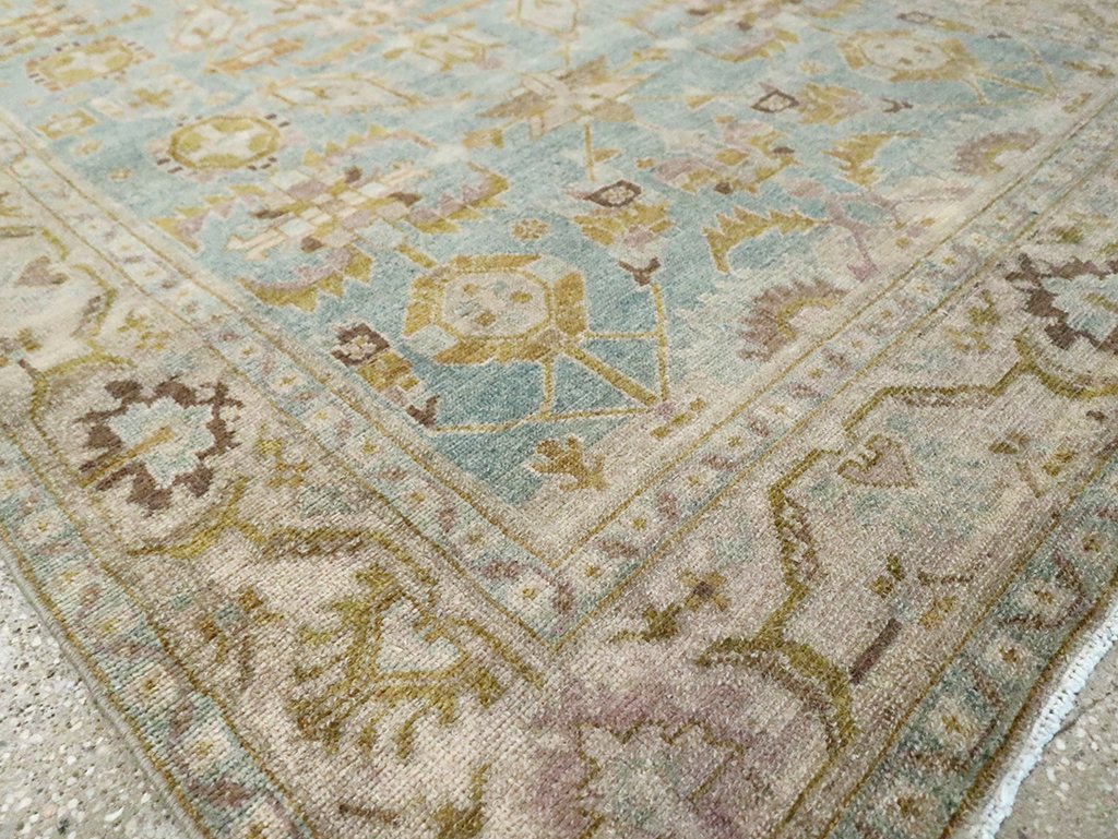 Vintage Persian Malayer Accent Rug, No.29985 - Staging