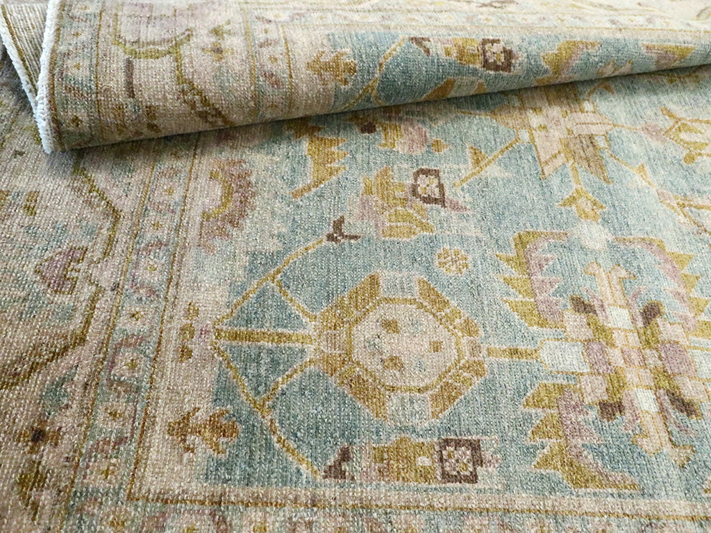 Vintage Persian Malayer Accent Rug, No.29985 - Staging