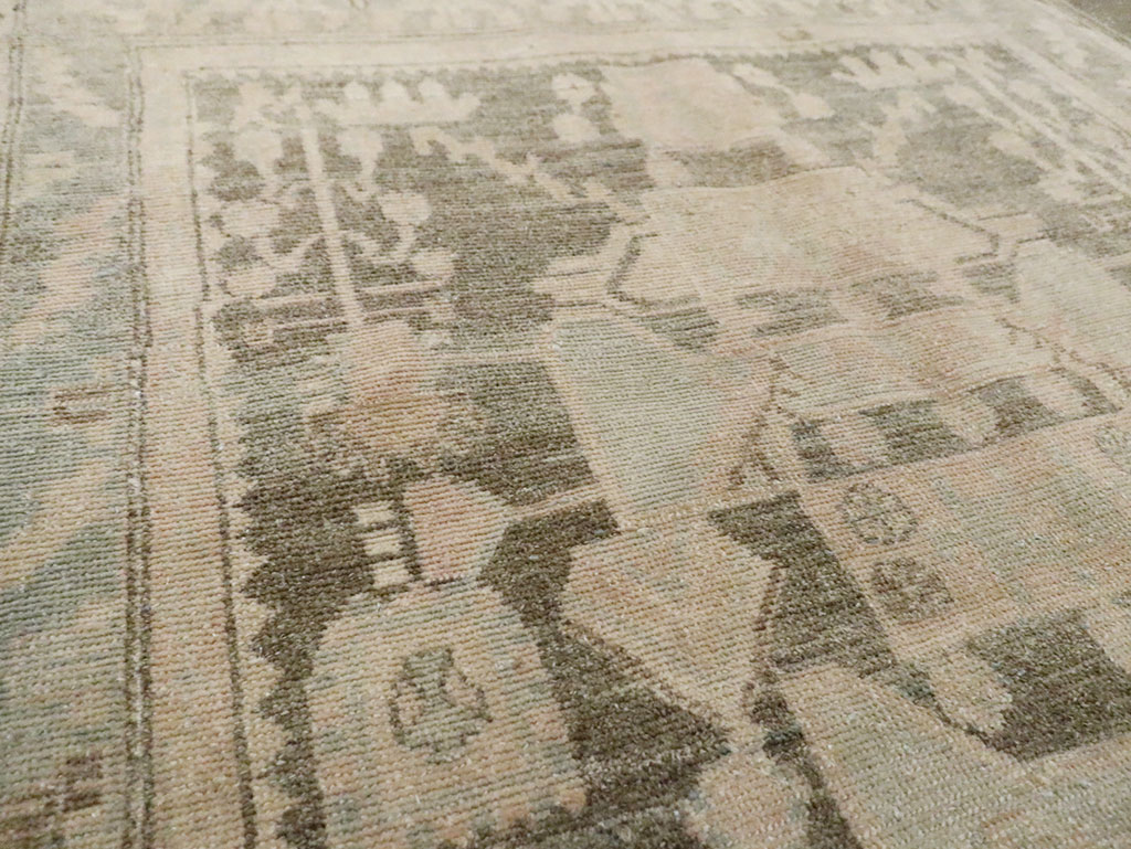 Vintage Persian Malayer Throw Rug, No.29986 - Staging