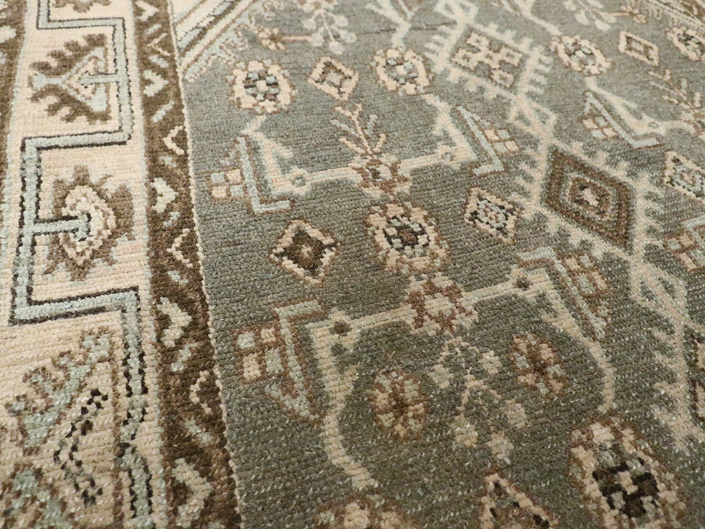 Vintage Persian Malayer Throw Rug, No.29988 - Staging