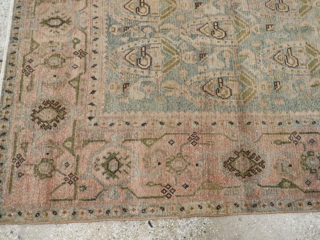 Vintage Persian Malayer Accent Rug, No.29990 - Staging
