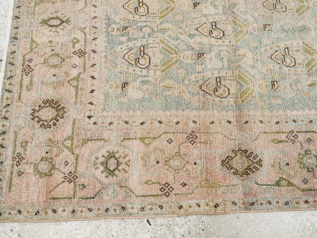 Vintage Persian Malayer Accent Rug, No.29990 - Staging