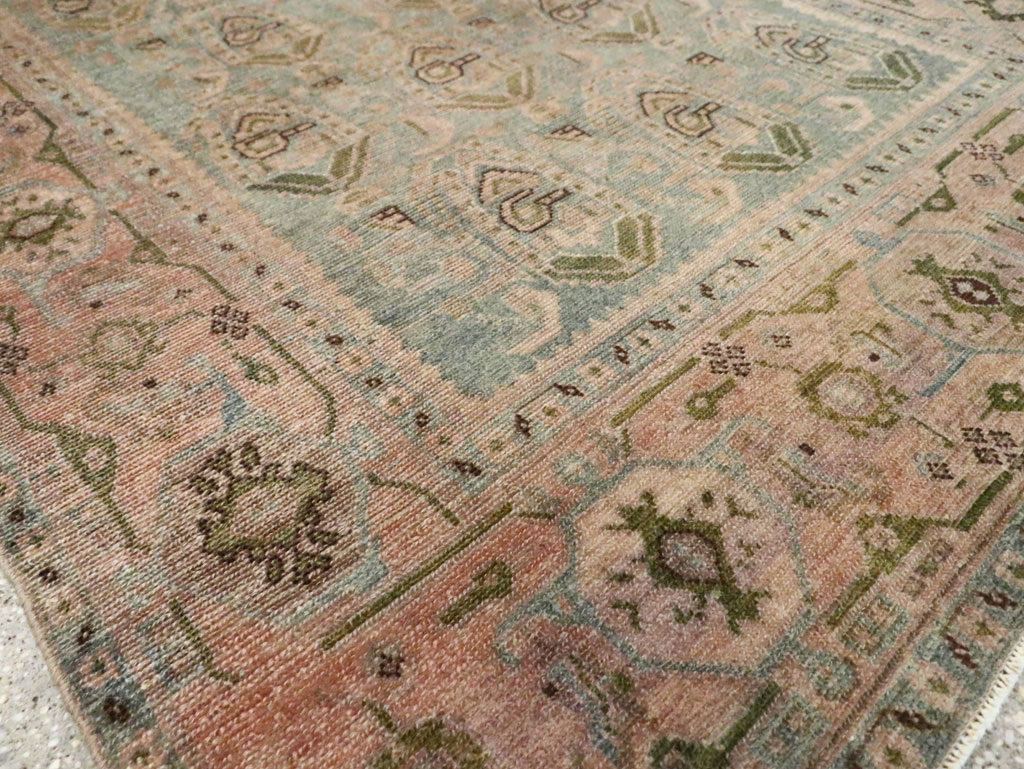 Vintage Persian Malayer Accent Rug, No.29990 - Staging