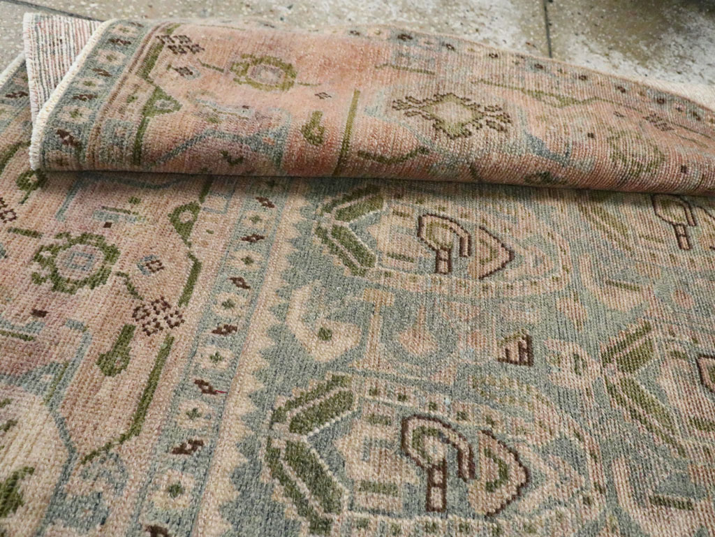 Vintage Persian Malayer Accent Rug, No.29990 - Staging