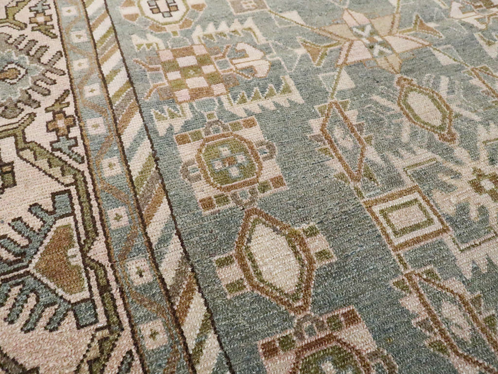 Vintage Persian Malayer Accent Rug, No.29991 - Staging