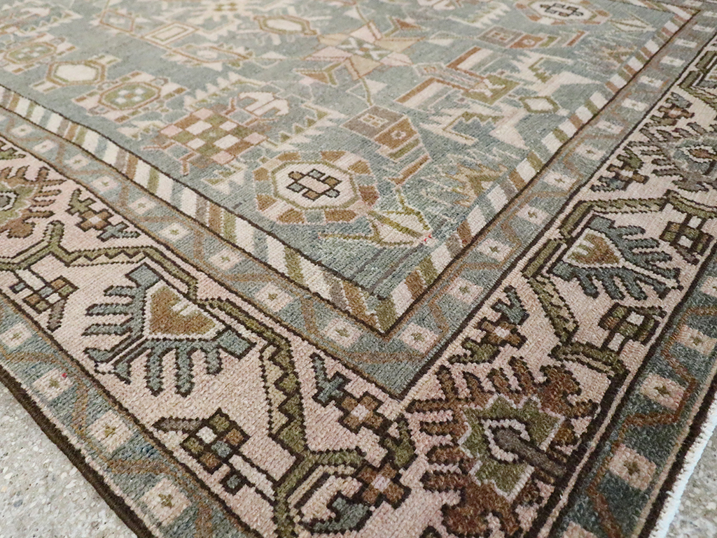 Vintage Persian Malayer Accent Rug, No.29991 - Staging
