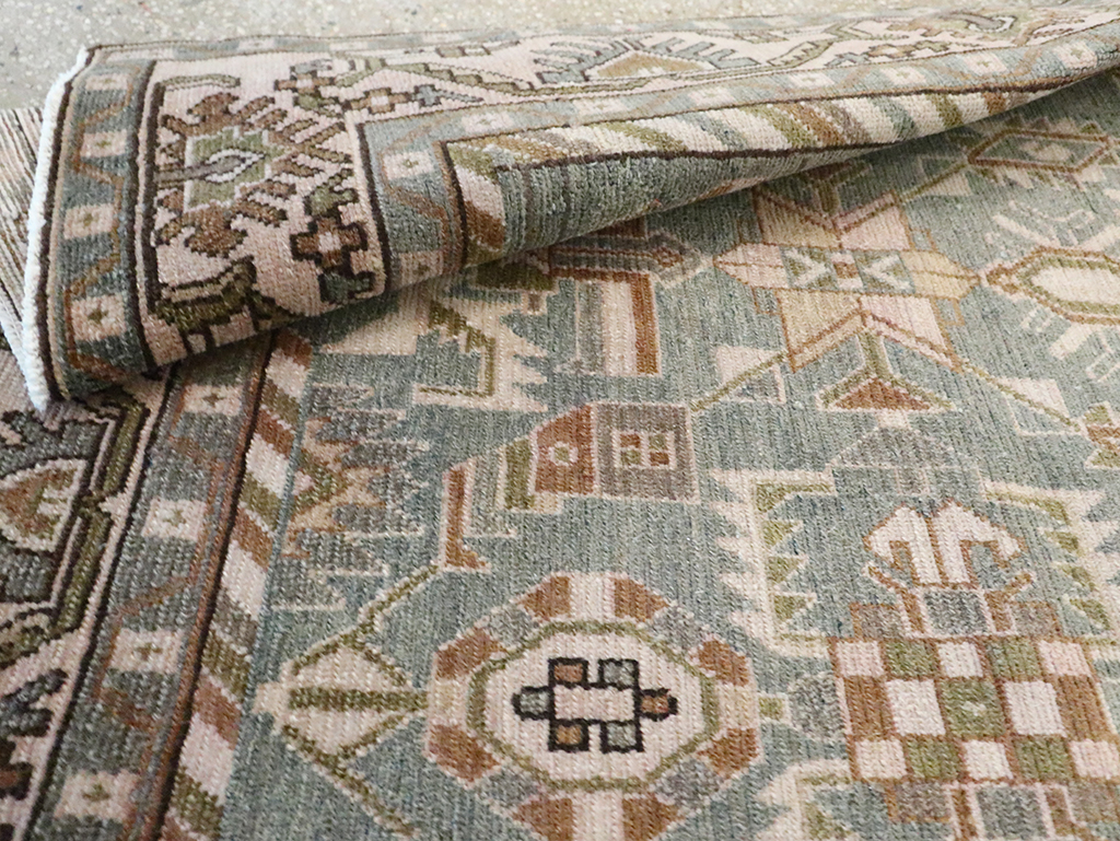 Vintage Persian Malayer Accent Rug, No.29991 - Staging