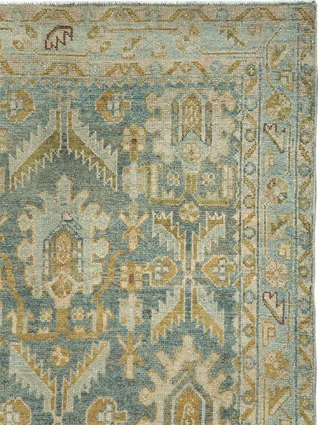 Vintage Persian Malayer Throw Rug, No.29993 - Staging