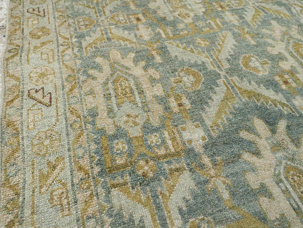 Vintage Persian Malayer Throw Rug, No.29993 - Staging