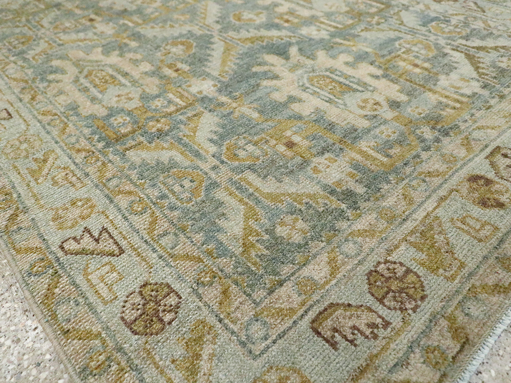 Vintage Persian Malayer Throw Rug, No.29993 - Staging