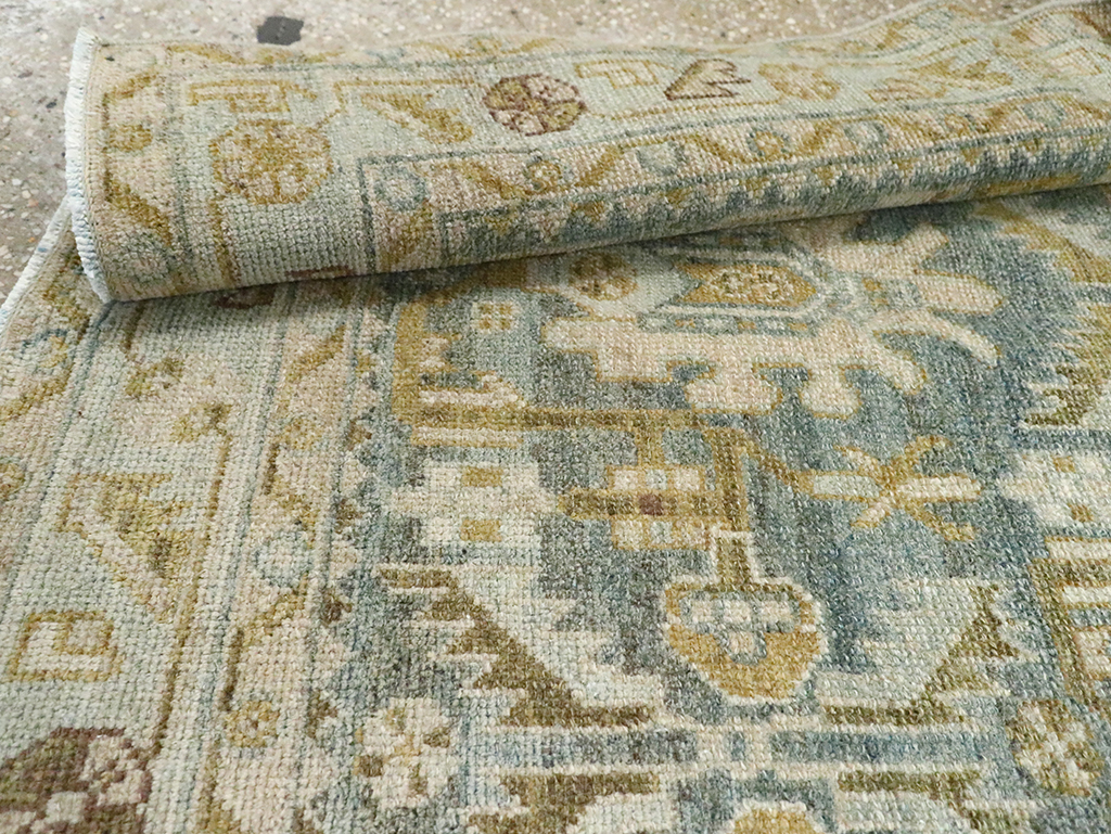 Vintage Persian Malayer Throw Rug, No.29993 - Staging