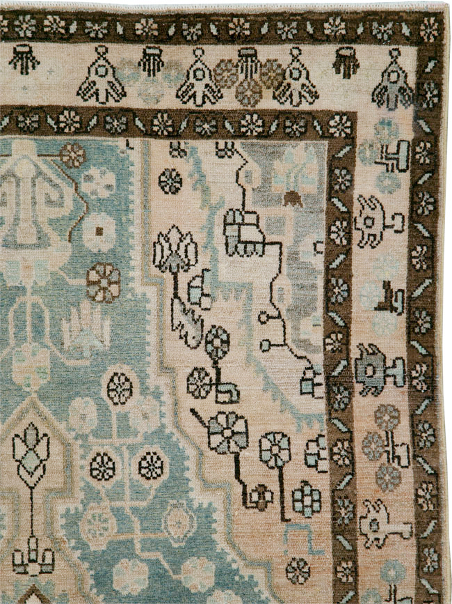 Vintage Persian Malayer Accent Rug, No.29994 - Staging