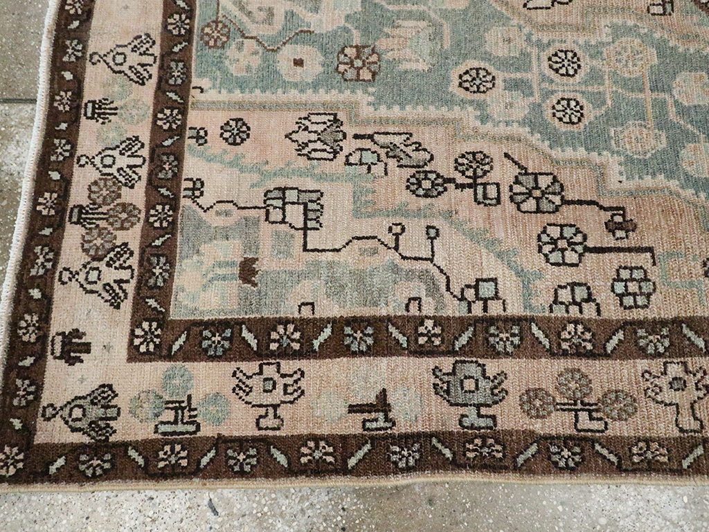 Vintage Persian Malayer Accent Rug, No.29994 - Staging