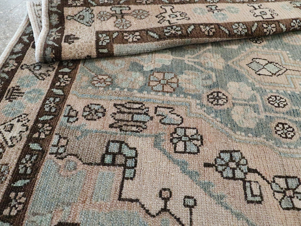 Vintage Persian Malayer Accent Rug, No.29994 - Staging