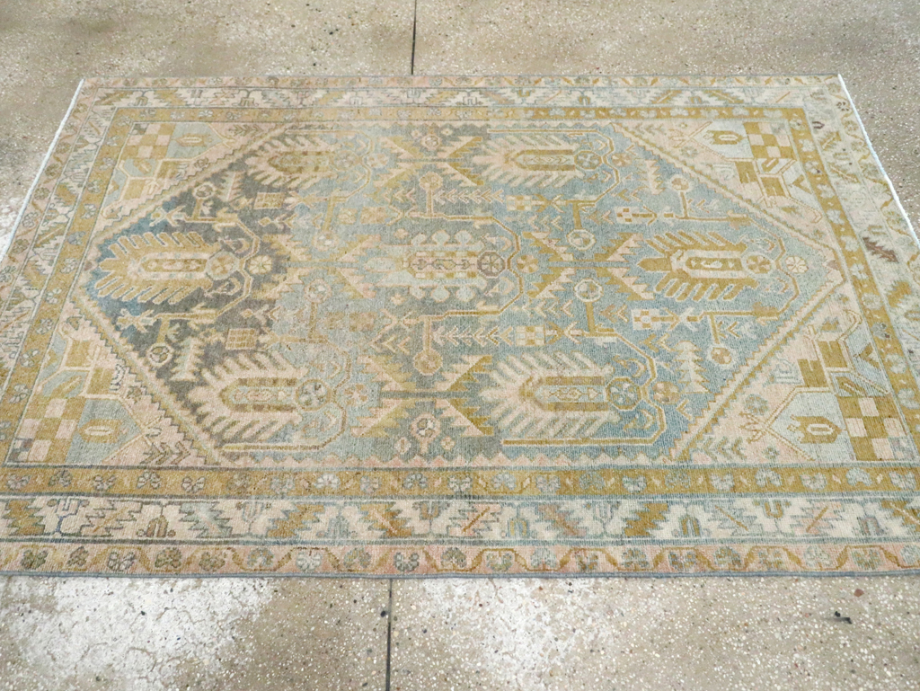 Vintage Persian Malayer Rug, No.29995 - Staging
