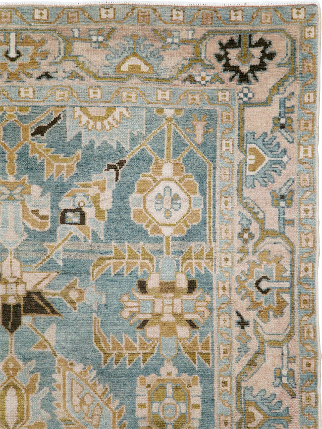 Vintage Persian Malayer Accent Rug, No.29996 - Staging