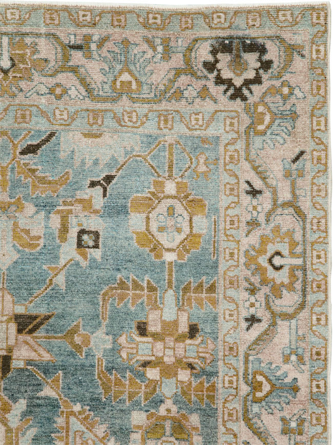 Vintage Persian Malayer Accent Rug, No.29996 - Staging