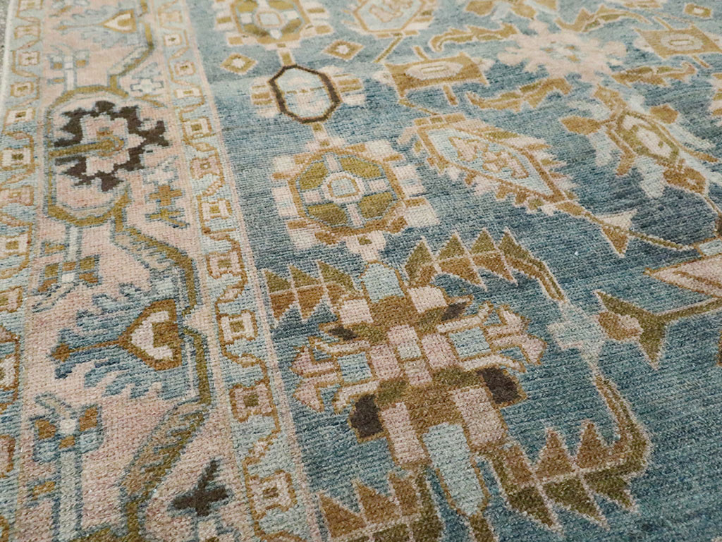 Vintage Persian Malayer Accent Rug, No.29996 - Staging