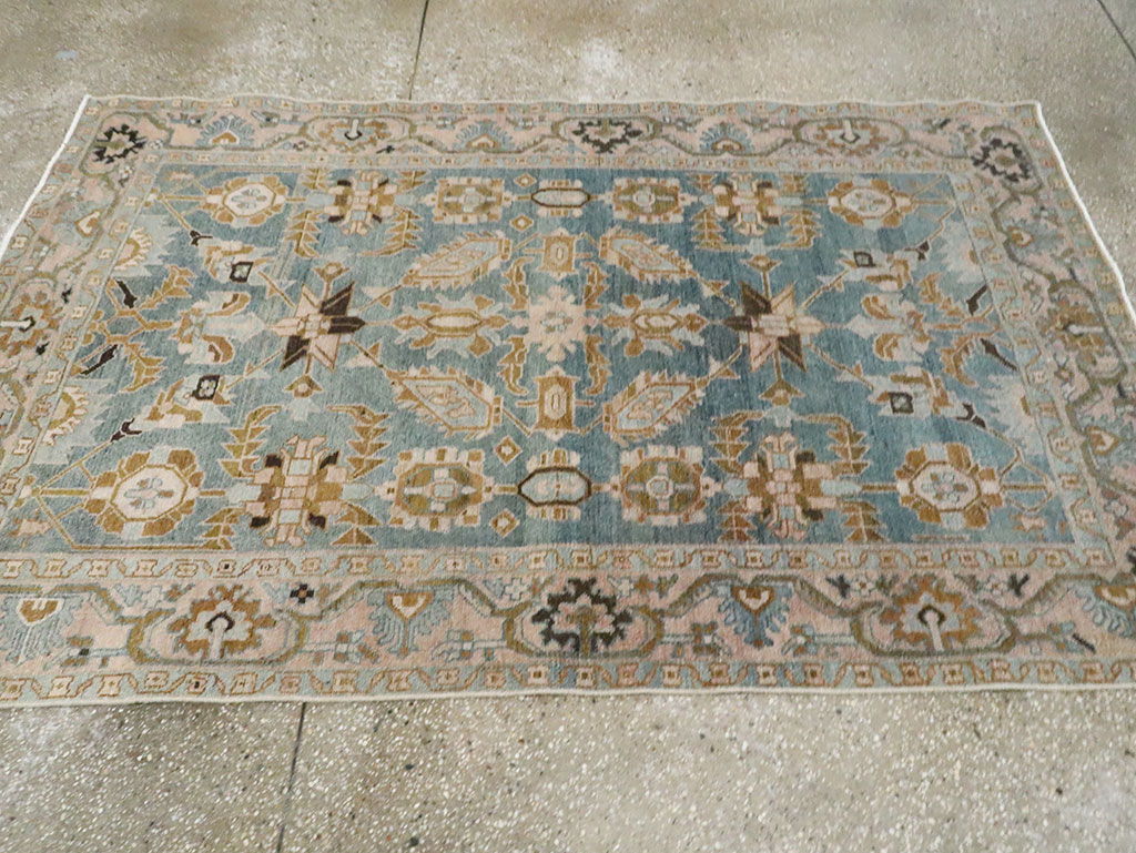 Vintage Persian Malayer Accent Rug, No.29996 - Staging
