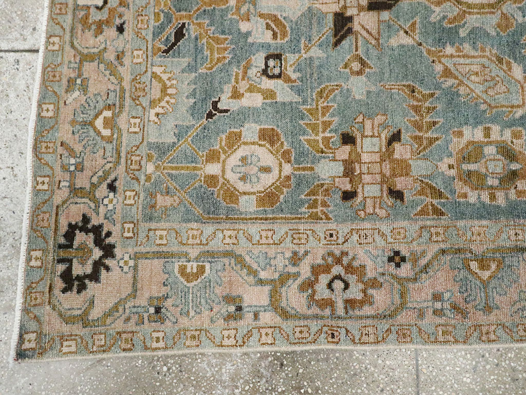 Vintage Persian Malayer Accent Rug, No.29996 - Staging