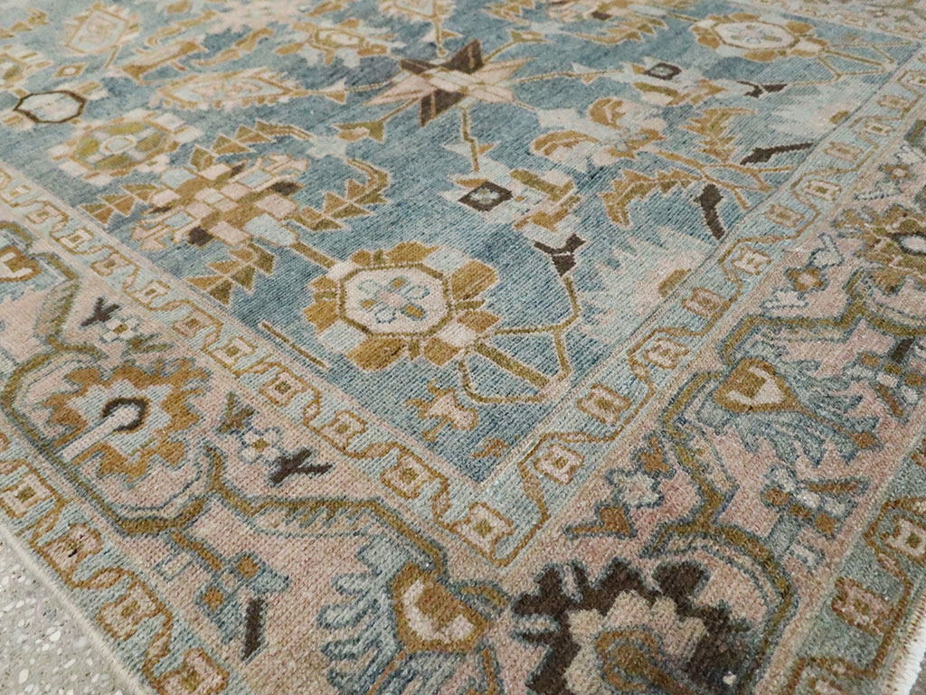 Vintage Persian Malayer Accent Rug, No.29996 - Staging