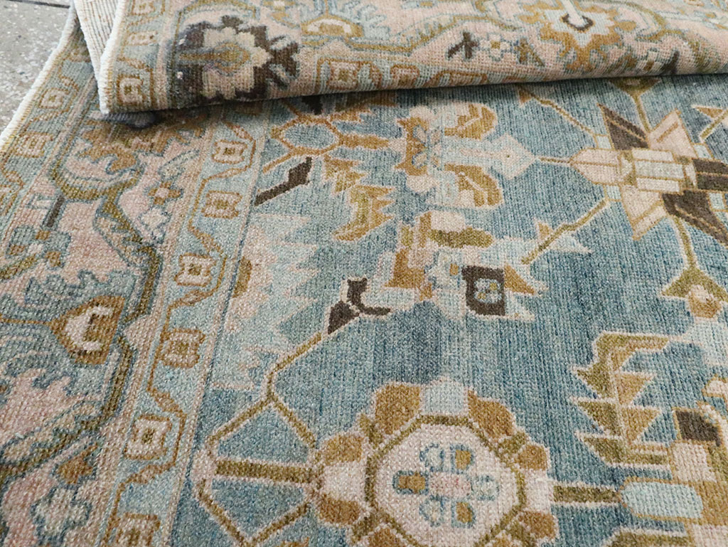 Vintage Persian Malayer Accent Rug, No.29996 - Staging