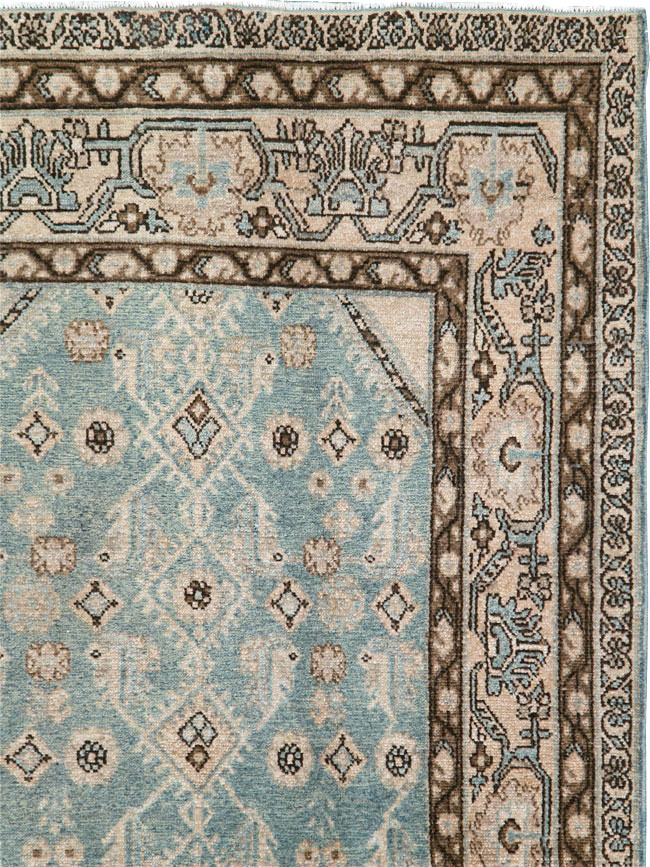 Vintage Persian Malayer Throw Rug, No.29998 - Staging