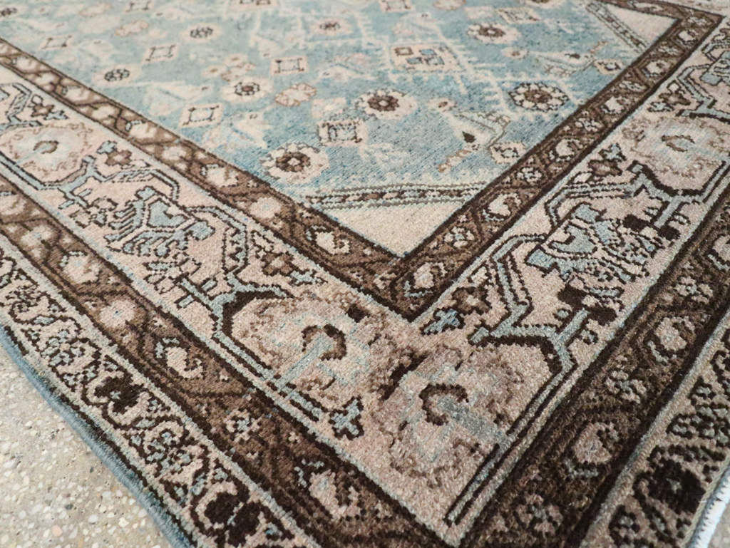 Vintage Persian Malayer Throw Rug, No.29998 - Staging