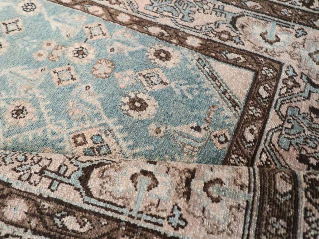 Vintage Persian Malayer Throw Rug, No.29998 - Staging