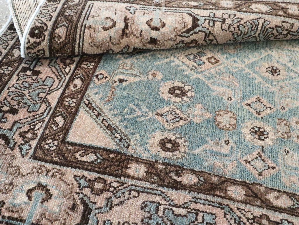 Vintage Persian Malayer Throw Rug, No.29998 - Staging