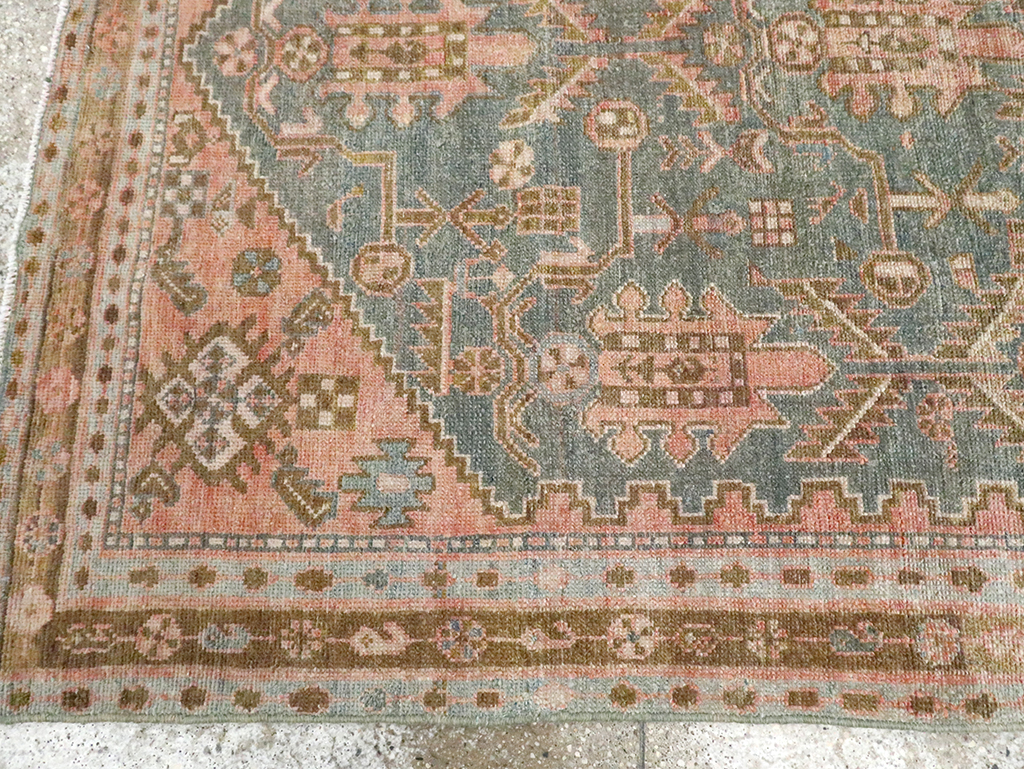 Vintage Persian Malayer Accent Rug, No.30000 - Staging
